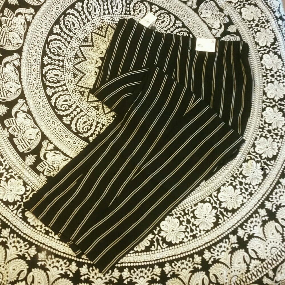 Express High Waisted Double Stripe Trousers